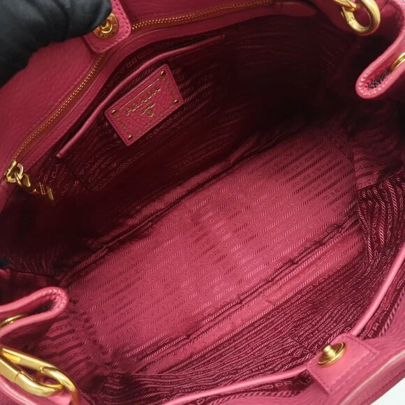 PRADA Galleria Pink Leather Satchel 633-041725 - Picture 8 of 12